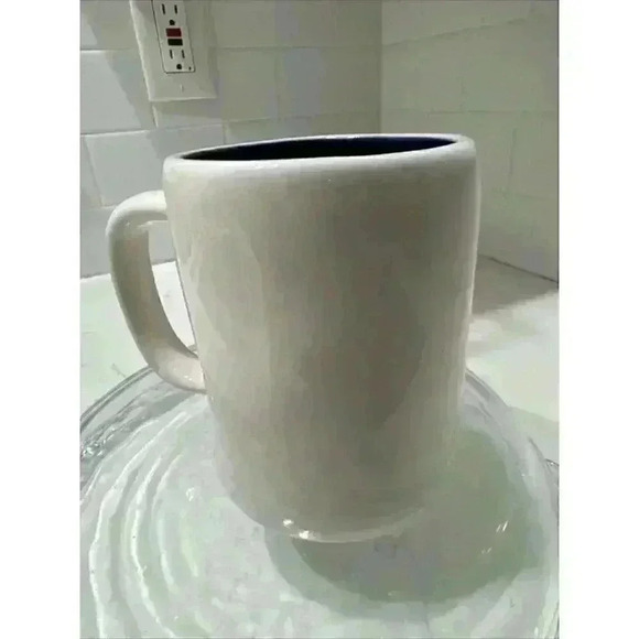 Rae Dunn BLISS Mug Magenta Artisan Collection Coffee Tea Blue Interior - Picture 5 of 9